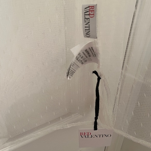 VALENTINO sheer white blouse BNWT - Picture 3 of 4
